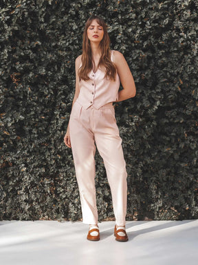 Calça Slouchy Íris Rosa Claro