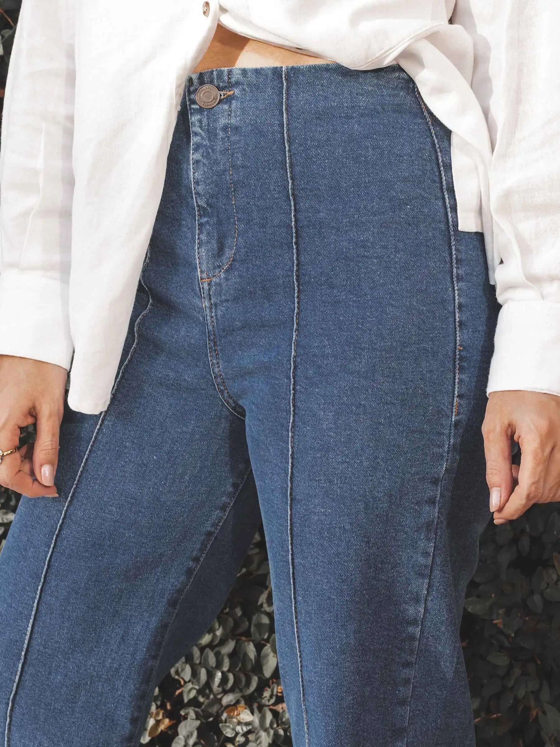 Calça Jeans Reta Mandacaru Azul Médio