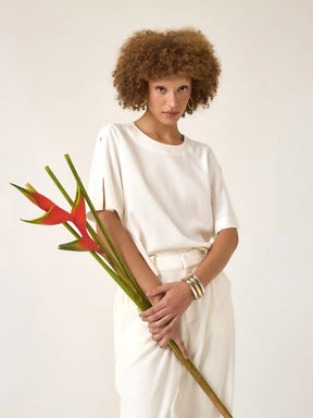 Blusa Tulipa Off White