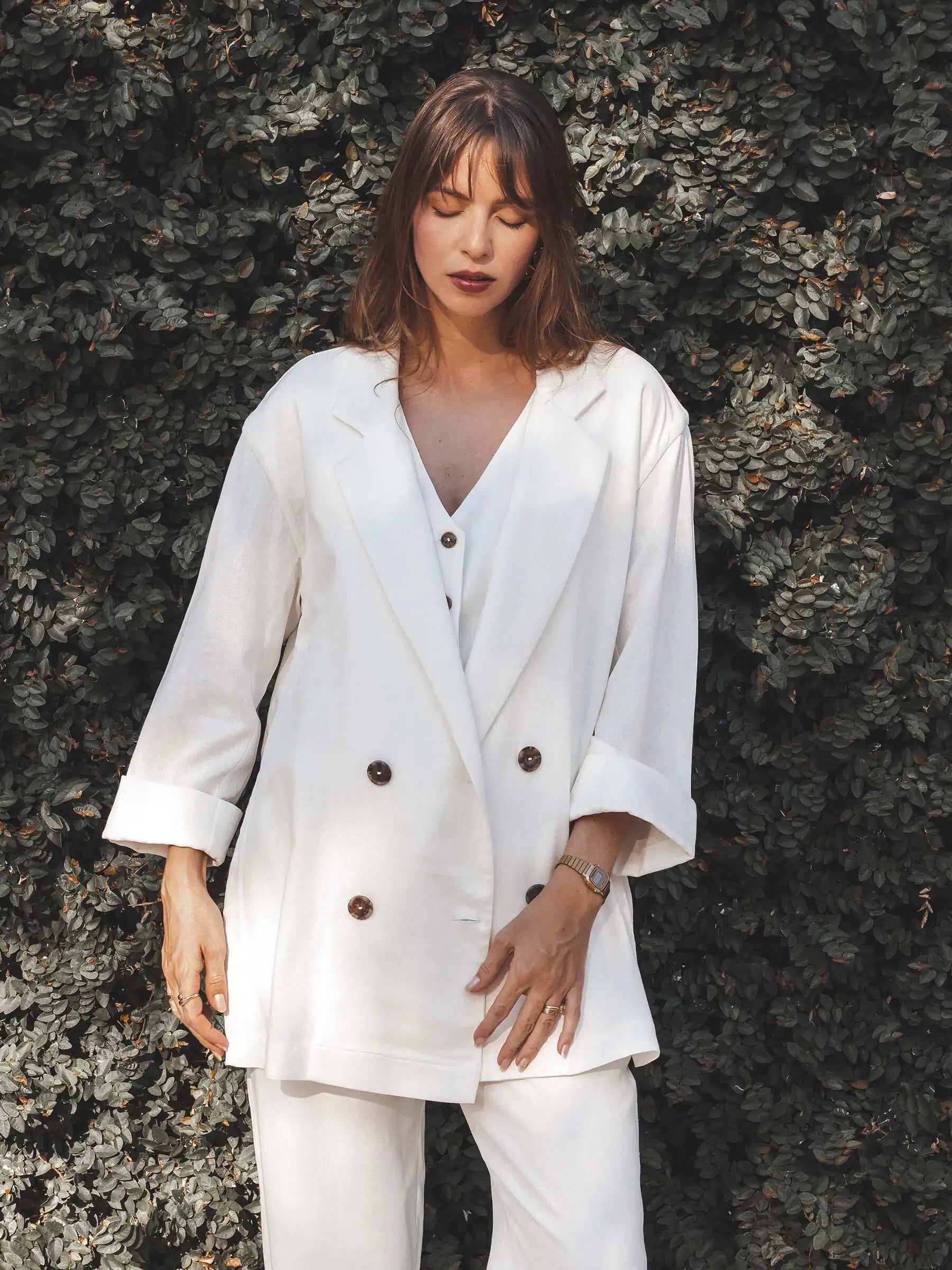 Blazer Sândalo Off White