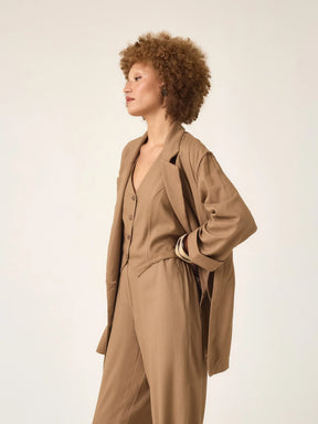 Blazer Sândalo Marrom Claro