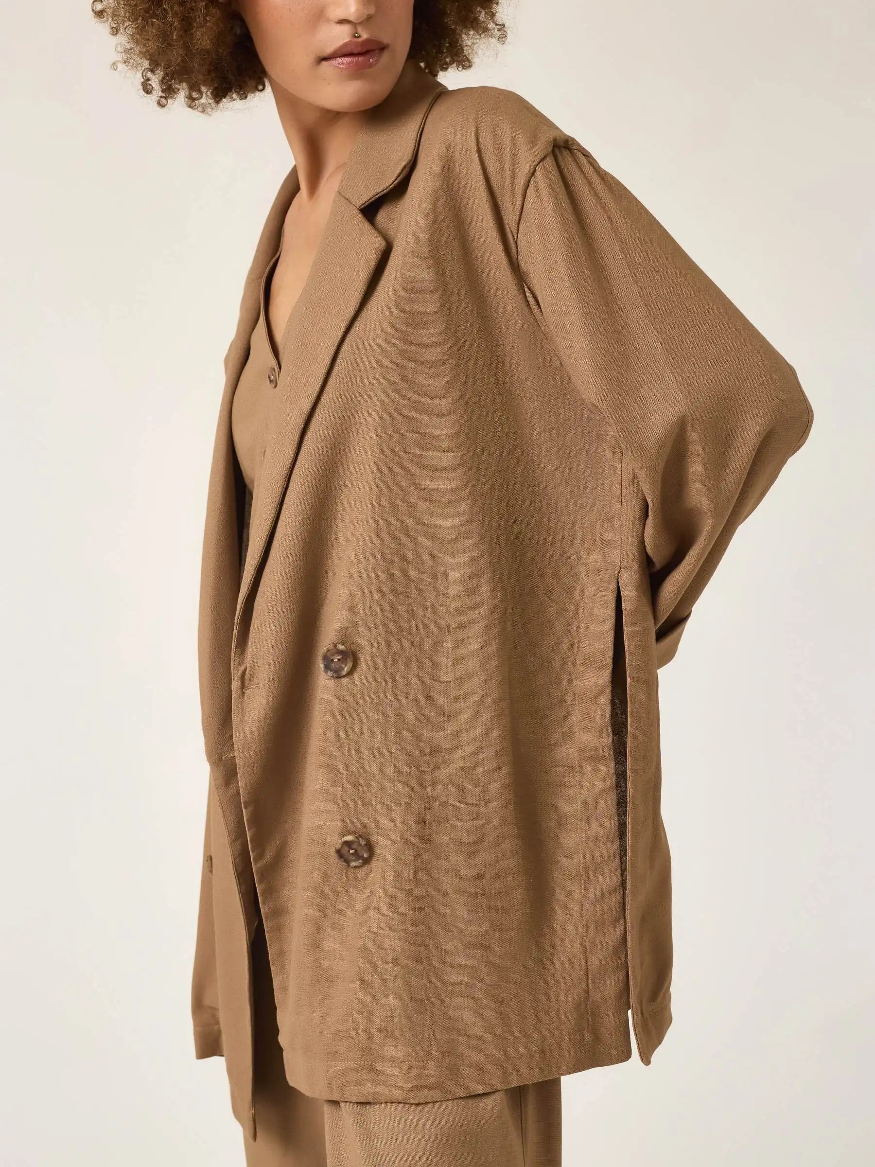 Blazer Sândalo Marrom Claro