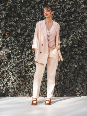 Blazer Sândalo Rosa Claro